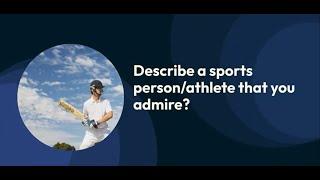 Cue Card- Describe a sports person/athlete that you admire?