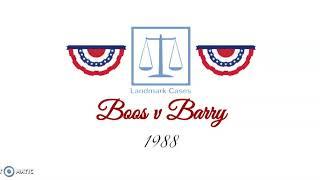 Boos v Barry (1988)