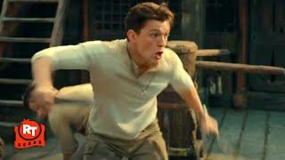 Uncharted (2022) - Flying Pirate Ship Fight Scene | Movieclips