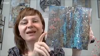 Encaustic Mixed media Encaustic Dried flowers: video master class by Natalia Zhukova