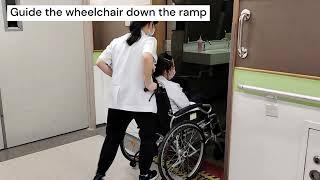 Pushing a Wheelchair Down a Ramp