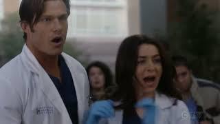 Amelink scene  Amelia Shepherd and Link | Grey's Anatomy 18×13