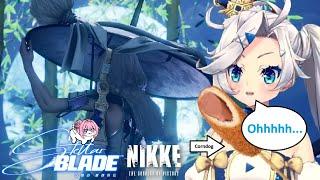 [Playasia Clips] Obake Pam Reacts To The Nikke In Stellar Blade, Collab Trailer!!