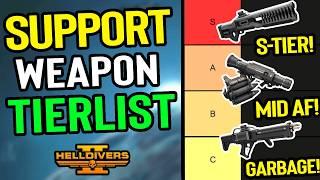 I Ranked EVERY Support Weapon After Update Against Bugs in Helldivers 2! Support Weapon Tier List