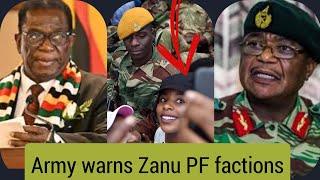 Army warns of a repeat of Nov 2017 as Zanu PF factional fights threatens stability of the country