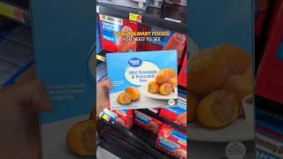 MINI SAUSAGE PANCAKE BITES + more new foods at Walmart 🩵 | Shop w/ Me #walmartfinds #newfood