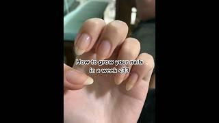 How to grow your nails ‍️ in a week!!!  #shorts #nailtips #nailgrow #beautifulnails #nailgrowth