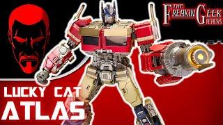 SKIDELEEDOO?! Lucky Cat ATLAS (RotB Optimus Prime): EmGo's Reviews N' Stuff #Transformers