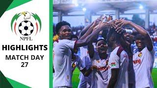 Nigeria Premier Football League | Match Day 27 Highlights - NPFL 2024/25