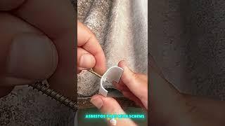 Techniques for preventing water leakage when fixing color steel tiles and asbestos tiles with screws