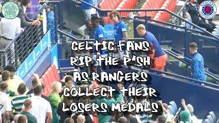 Celtic Fans Rip The P*sh as Tavernier & His Team Collect Their Losers Medals  - Celtic 1 - Rangers 0