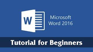 Introduction to Microsoft Word 2016 - Getting Started Tutorial for Beginners