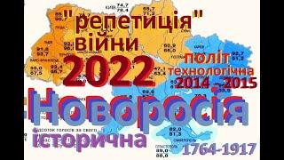 Війна 2022 (репетиція 2014) Новоросія - історична та політична