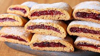 Amazing cookies with filling. Cookies with plum jam and spices.