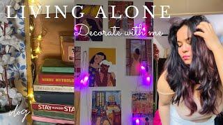 A Day In my Life Living Alone in India | Aesthetic daily Routines | Decorate with me