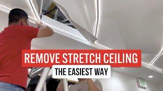 How to remove stretch ceiling? The easiest way