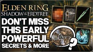 Shadow of the Erdtree - 10 IMPORTANT Things You Need to Do Early - Best Weapon Secret - Elden Ring!