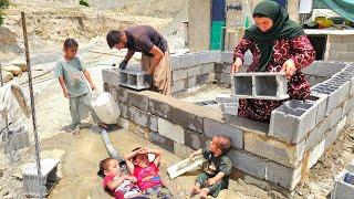 Construction of a pool for children by Salahuddin and Fatemeh |Baking bread and children's happiness