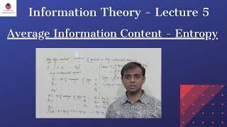 Entropy | Information Theory - Lecture 5