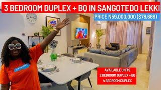 Luxurious Homes Of 3 Bedroom Duplex In Sangotedo Lekki Lagos, A Look At The Alverton Estate #duplex