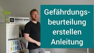 Gefährdungsbeurteilung erstellen- Anleitung, Praxisbeispiel, Erklärung