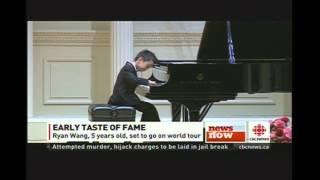 CBC News: 5 Years Old Ryan Wang Performs in Carnegie Hall