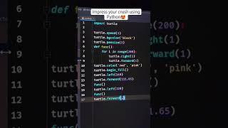 Impress your crush using Python Code ️