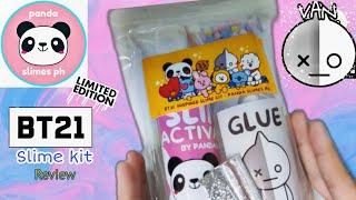 PANDA SLIMES PH | BT21 SLIME KIT REVIEW | BLEZD SLIMES