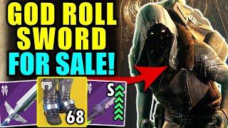 Destiny 2: GOD ROLL SWORD FOR SALE RIGHT NOW! - Xur Review (Dec 13 - 16)