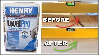 How We Leveled Our Floors // Henry 555 Self Leveling // How to Use Liquid Leveler on Plywood