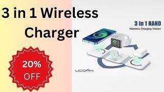 Revolutionize Charging with UCOMX Nano 3-in-1 Wireless Charger  || Techwise USA Review ||