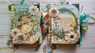 Flip Through - Vintage Altered A Little Golden Book Junk Journals - All About God & All About Cats