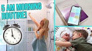 MY 5AM MORNING ROUTINE WITH A NEWBORN!