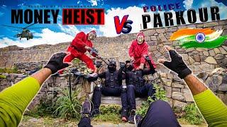 Money Heist vs Police Parkour | Flyingmeenaboi 