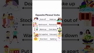 Opposite phrasal verbs #shorts