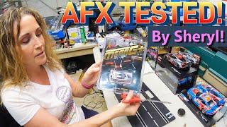 AFX Shelby Mustang GT500KR Mega G+ HO slot car Track Tested by Sheryl