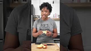 How to Core an Apple without a Gadget #budgetbytes #shorts