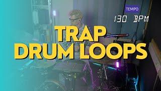 Trap drum loop 130 BPM // The Hybrid Drummer