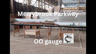 Merrybrook Parkway OO gauge modern image layout at Chatham show 2024 from Mangley Town