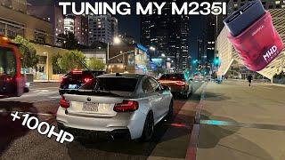 Tuning my M235i (450HP + LOUD BURBLES/POPS)