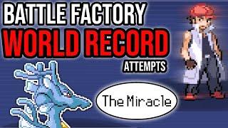 THE KINGDRA MIRACLE! Battle Factory WORLD RECORD Attempts! | Pokemon Emerald