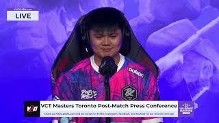 Paper Rex (PRX vs. G2) VCT Masters Toronto Post-Match Press Conference