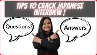 Tips for Online Japanese Job interview | Japanese Job interview questions and answers