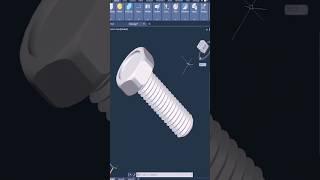 Bolt  3D tutorial (Basic) #viral #3d #autocad #design #youtubeshorts #command #shorts #2d