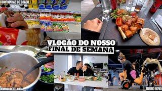 COMPRAS NO MERCADO BRASILEIRO, FIZ FEIJOADA, TREINO NOVO e muito mais  - Bruna Paula