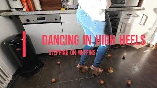 Dancing in the kitchen and stepping on muffins in high heels #crush #legs #party #shoes #goodvibes