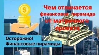 Чем отличается финансовая пирамида от матричного проекта. BeFree - МАТРИЧНЫЙ ПРОЕКТ