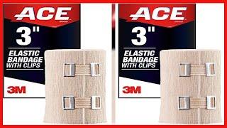 ACE 3 Inch Elastic Bandage with Clips, Beige, Great for Elbow, Ankle, Knee and More