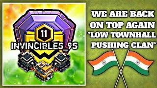 THE INVINCIBLES || TOP LOW TOWNHALL PUSHING CLAN 2020
