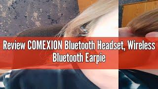 Review COMEXION Bluetooth Headset, Wireless Bluetooth Earpiece V5.0 Hands-Free Earphones with Stereo